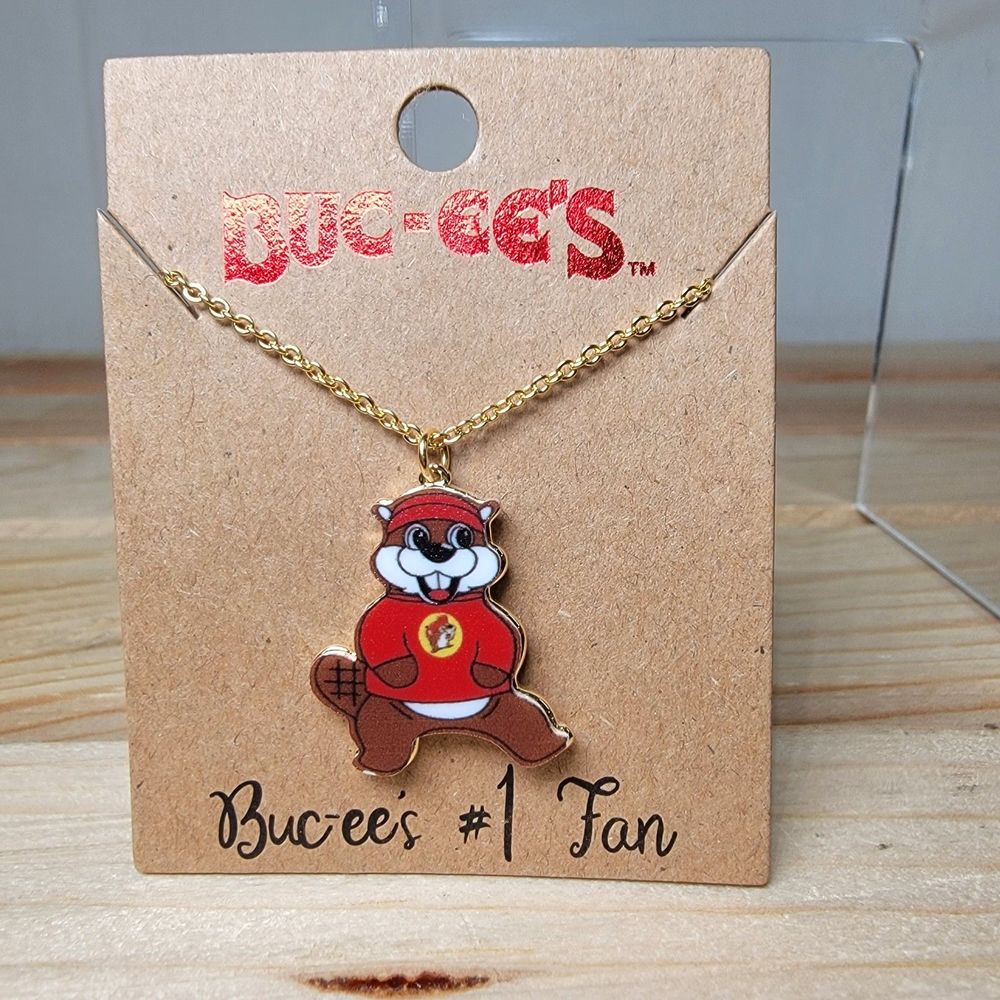 Buc-ee's Full Beaver Necklace (costume jewelry) - New